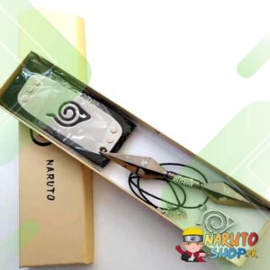 Coffret Naruto kunai à double tranchant et bandeau Konoha