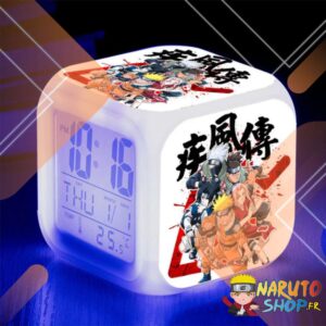 Réveil lumineux Naruto avec Kakashi, Sakura, Sasuke et Naruto
