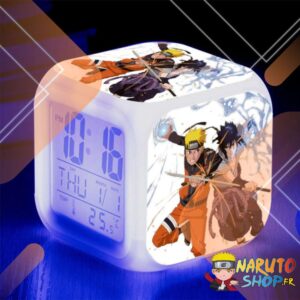 Réveil lumineux multicolore - Combat Sasuke vs Naruto