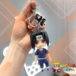 Porte-clés Itachi Uchiwa de Naruto en PVC Plastique
