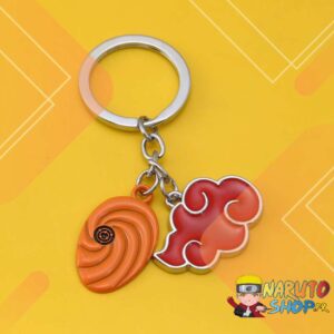 Porte-clés Naruto Akatsuki avec masque d’Obito