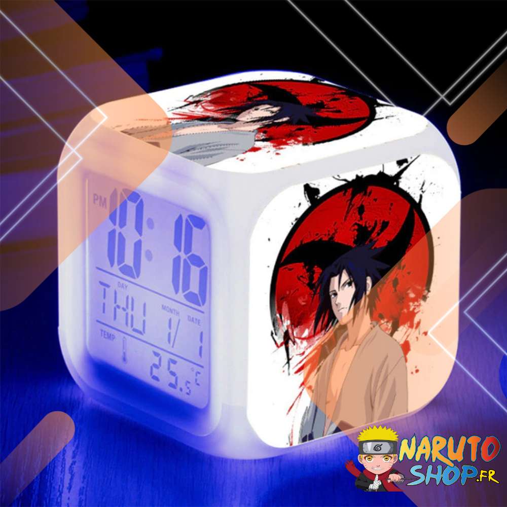 Réveil alarm Naruto, Sasuke Uchiwa et Sharingan