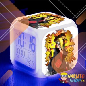 Réveil Naruto Akatsuki Deidara à couleurs RGB