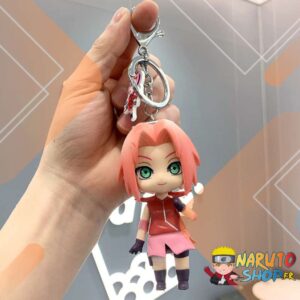 Porte-clés Sakura Naruto en PVC Plastique