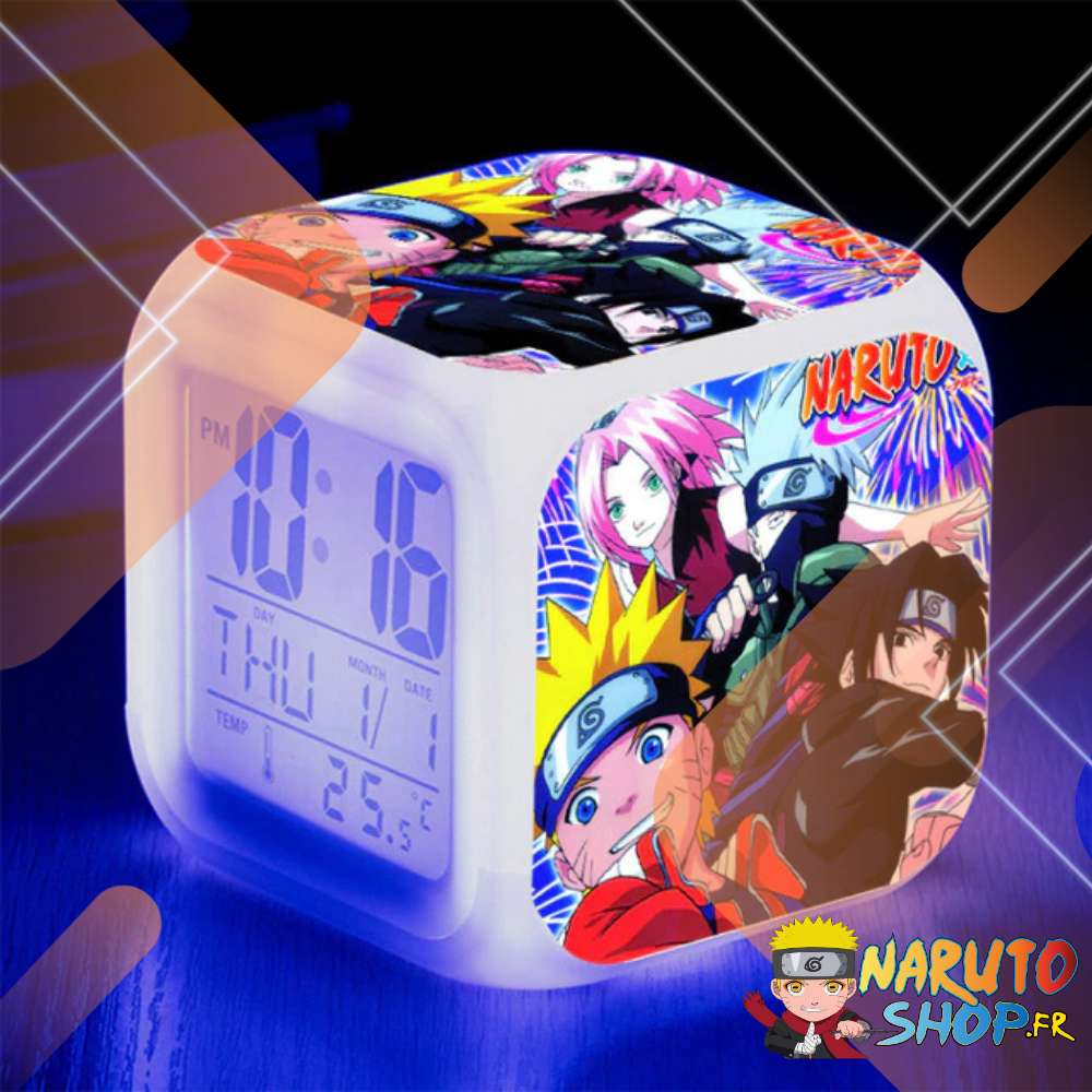 Réveil Naruto avec changement de couleurs RGB, Univers Ninja