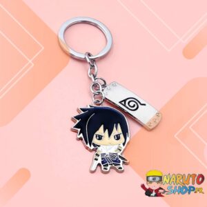 Porte-clés Naruto Konoha avec Sasuke