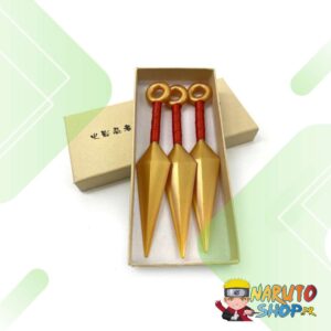 Kunai doré Naruto en plastique ABS