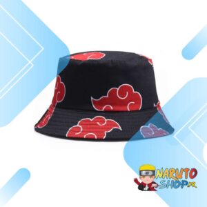 Chapeau Naruto Akatsuki noir en coton organique