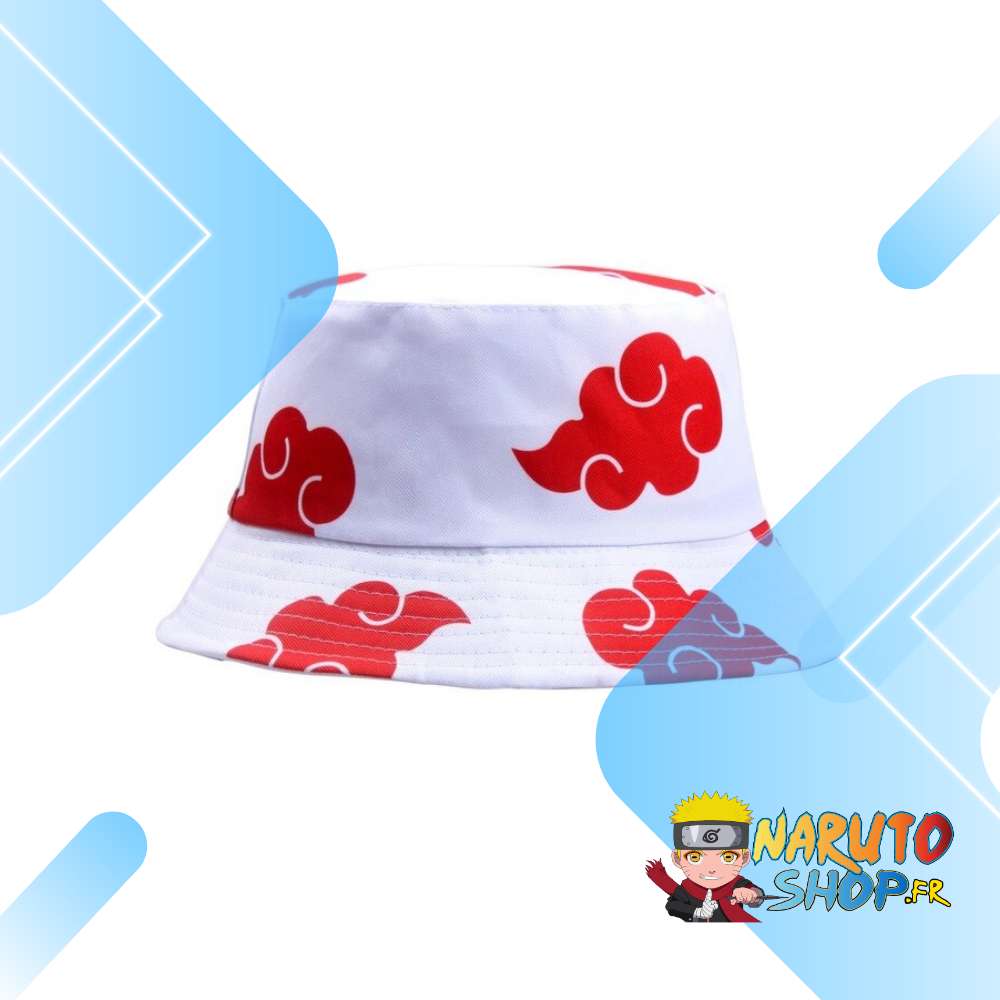 Chapeau blanc Naruto Akatsuki à logos