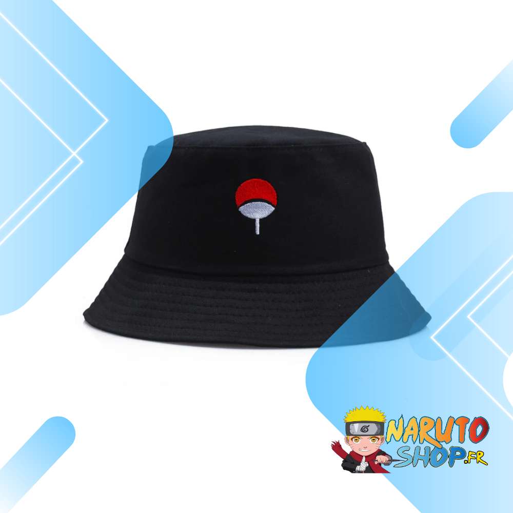 Chapeau Naruto en coton organique, symbole Uchiha
