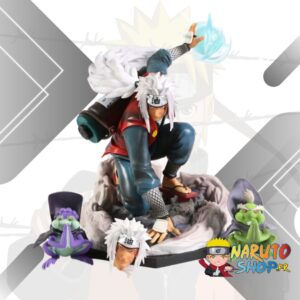 Figurine Naruto Jiraiya avec Shima et Fukasaku en PVC 20 cm