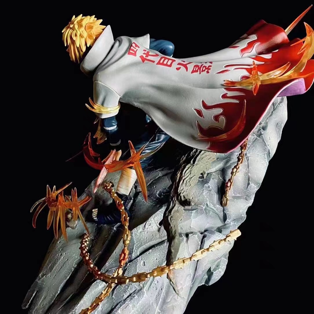 Figurine Naruto Namikaze Minato, Éclair Jaune de Konoha 25 cm – Image 3