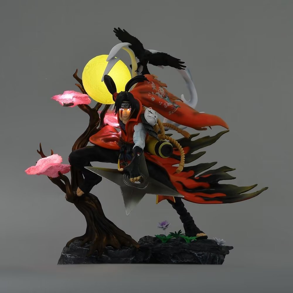 Figurine Naruto Itachi Uchiwa Corbeau 38cm – Image 2