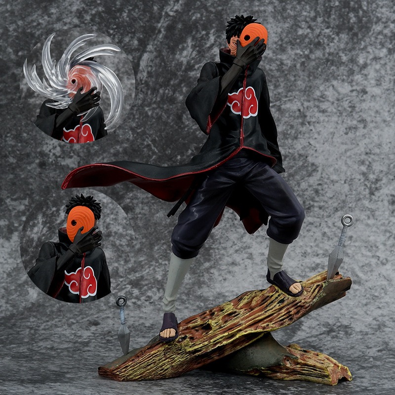 Figurine Naruto Obito Uchiha à masque amovible 26cm – Image 3