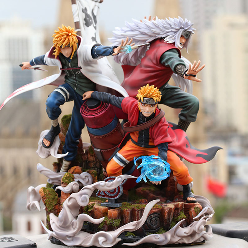 Figurines Naruto Trio Légendaire - Uzumaki, Jiraiya et Minato en PVC 41 cm – Image 2