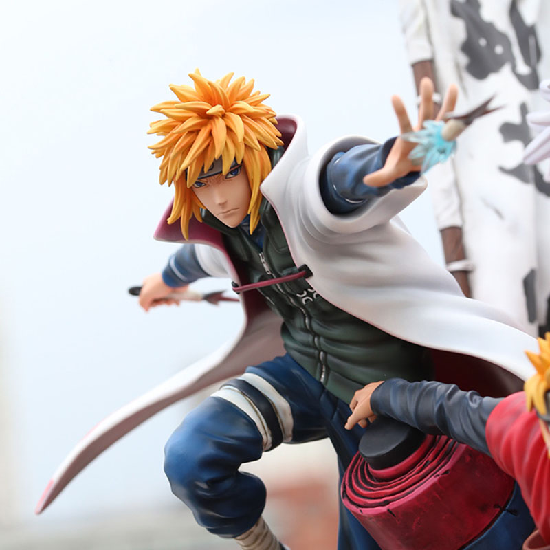 Figurines Naruto Trio Légendaire - Uzumaki, Jiraiya et Minato en PVC 41 cm – Image 4