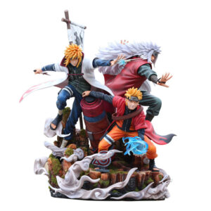 Figurines Naruto Trio Légendaire - Uzumaki, Jiraiya et Minato en PVC 41 cm