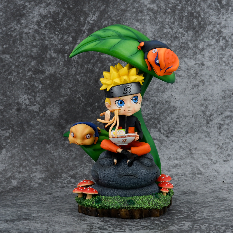 Figurine Naruto Chibi avec Gamakichi, scène de ramen – Image 2