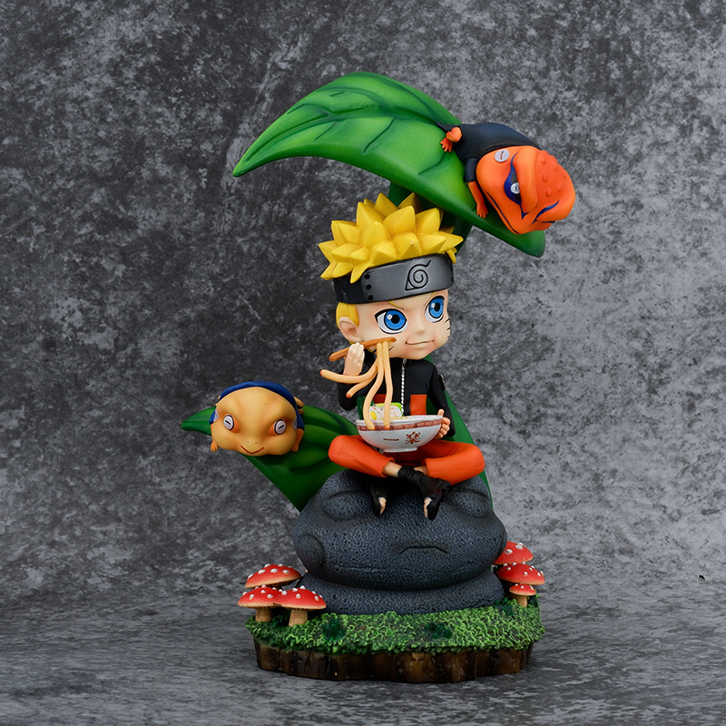 Figurine Naruto Chibi avec Gamakichi, scène de ramen – Image 3