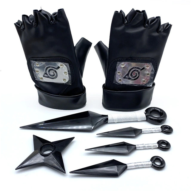 Pack Naruto avec gants et 4 kunai – Image 2