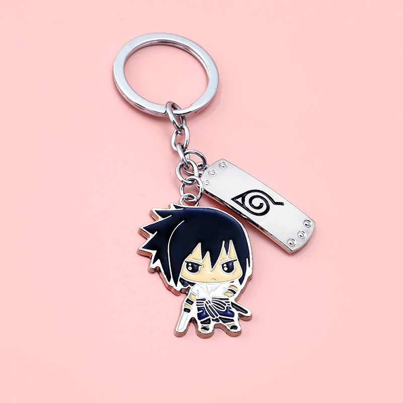 Porte-clés Naruto Konoha avec Sasuke – Image 2