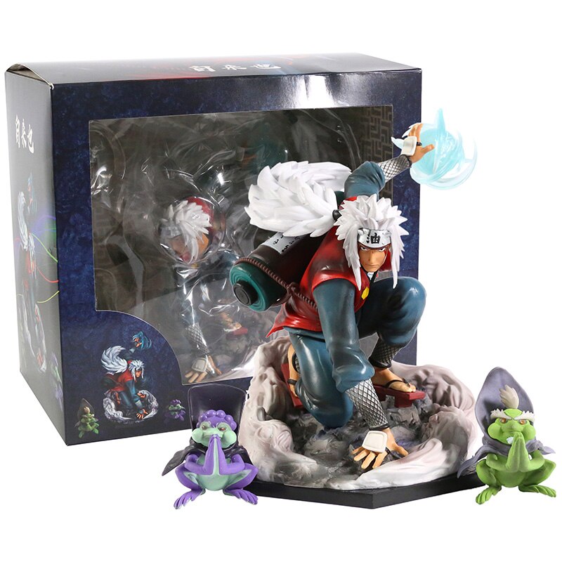 Figurine Naruto Jiraiya avec Shima et Fukasaku en PVC 20 cm – Image 2