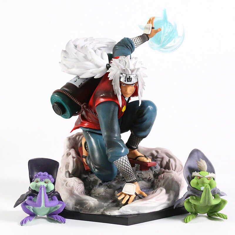 Figurine Naruto Jiraiya avec Shima et Fukasaku en PVC 20 cm – Image 3