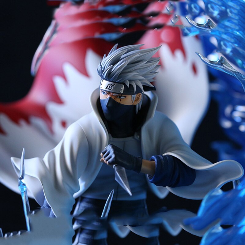 Figurine Kakashi Hatake 6eme Hokage Naruto Shippuden avec socle 40 cm – Image 4