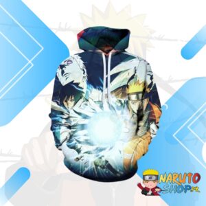 Pull Naruto duel Sasuke et Naruto en coton/ Polyester