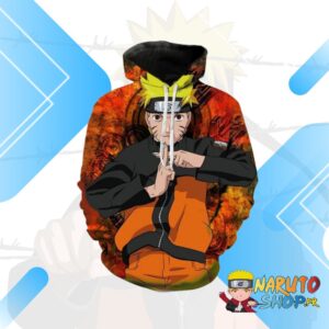 Pull Naruto en Coton/ Polyester Techniques de Clone