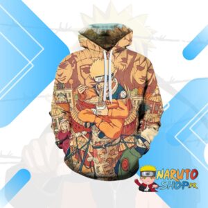 Pull Naruto Uzumaki Motif Ramen en Coton-Polyester