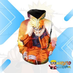 Pull Naruto Uzumaki fâché à capuche