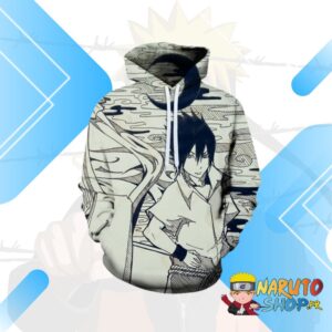 Pull Naruto Sasuke Uchiwa en Coton/ Polyester