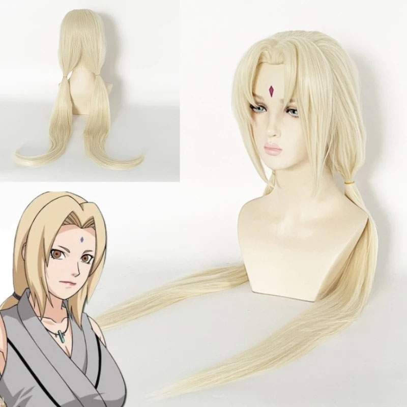 Perruque blonde de cosplay Tsunade - Naruto Shippuden