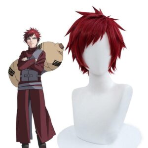 Perruque de cosplay Gaara cheveux rouges - Naruto
