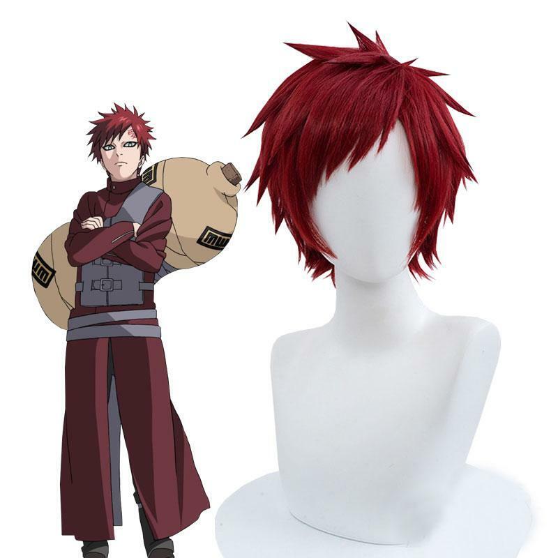 Perruque de cosplay Gaara cheveux rouges - Naruto