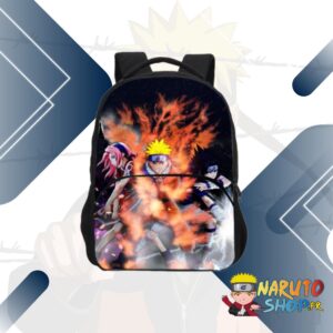Sac à dos Naruto avec motif Sasuke, Naruto et Sakura