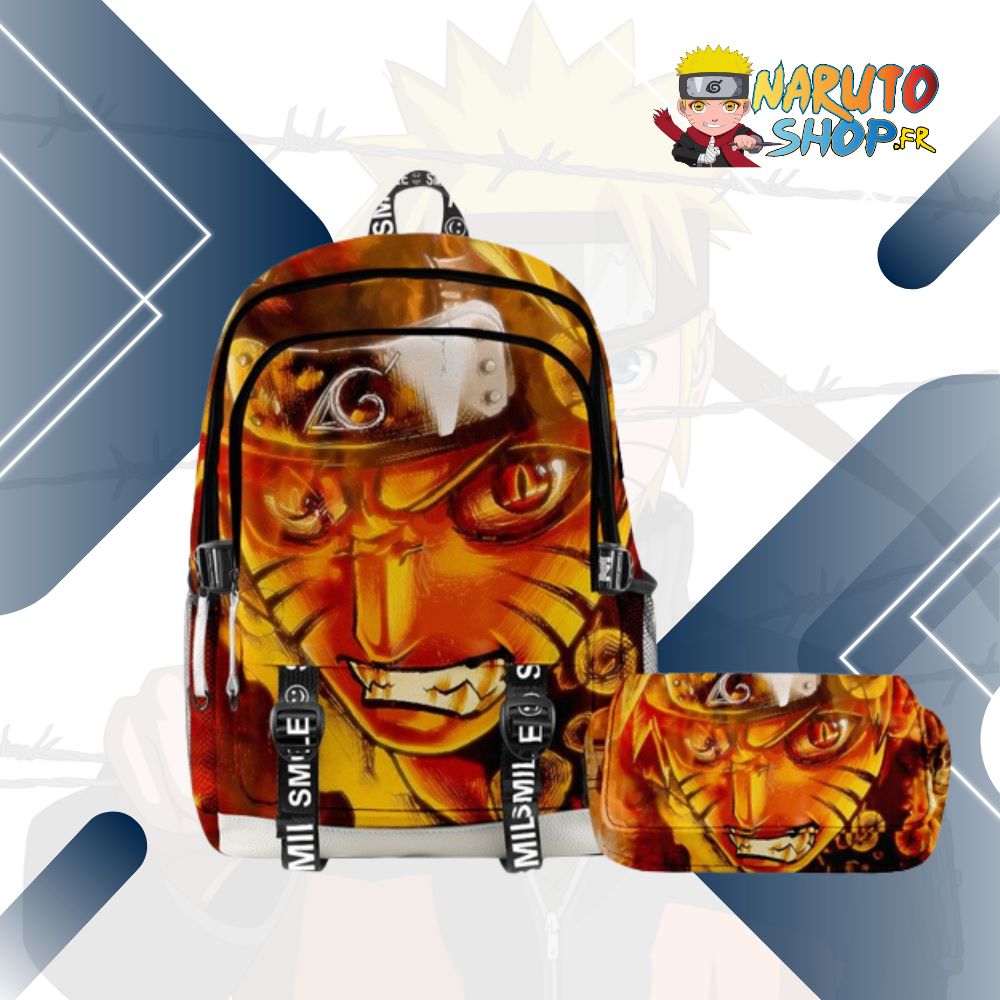 Sac à dos Naruto Kyuubi avec coussin dorsal ergonomique