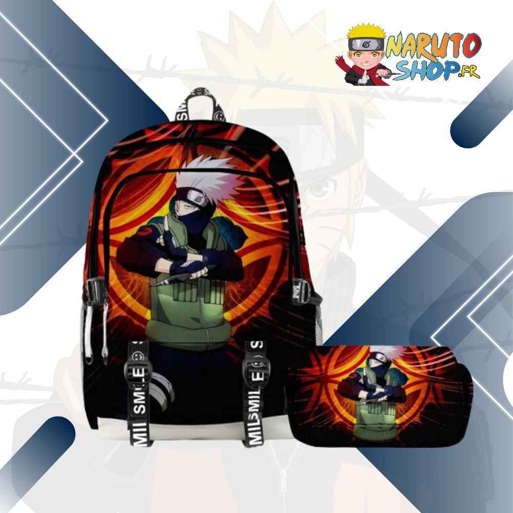 Ensemble sac à dos Naruto avec Kakashi Hatake