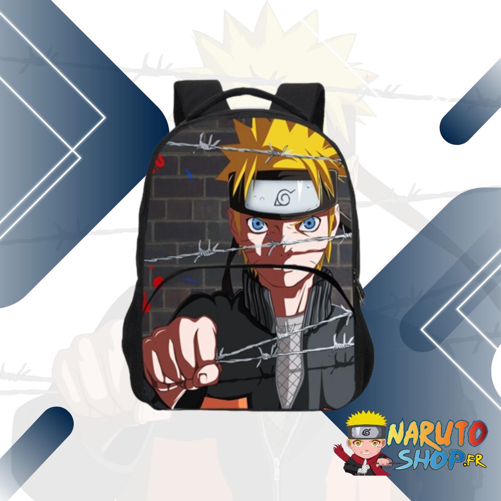 Sac à dos ergonomique Naruto motif Fil Barbelé