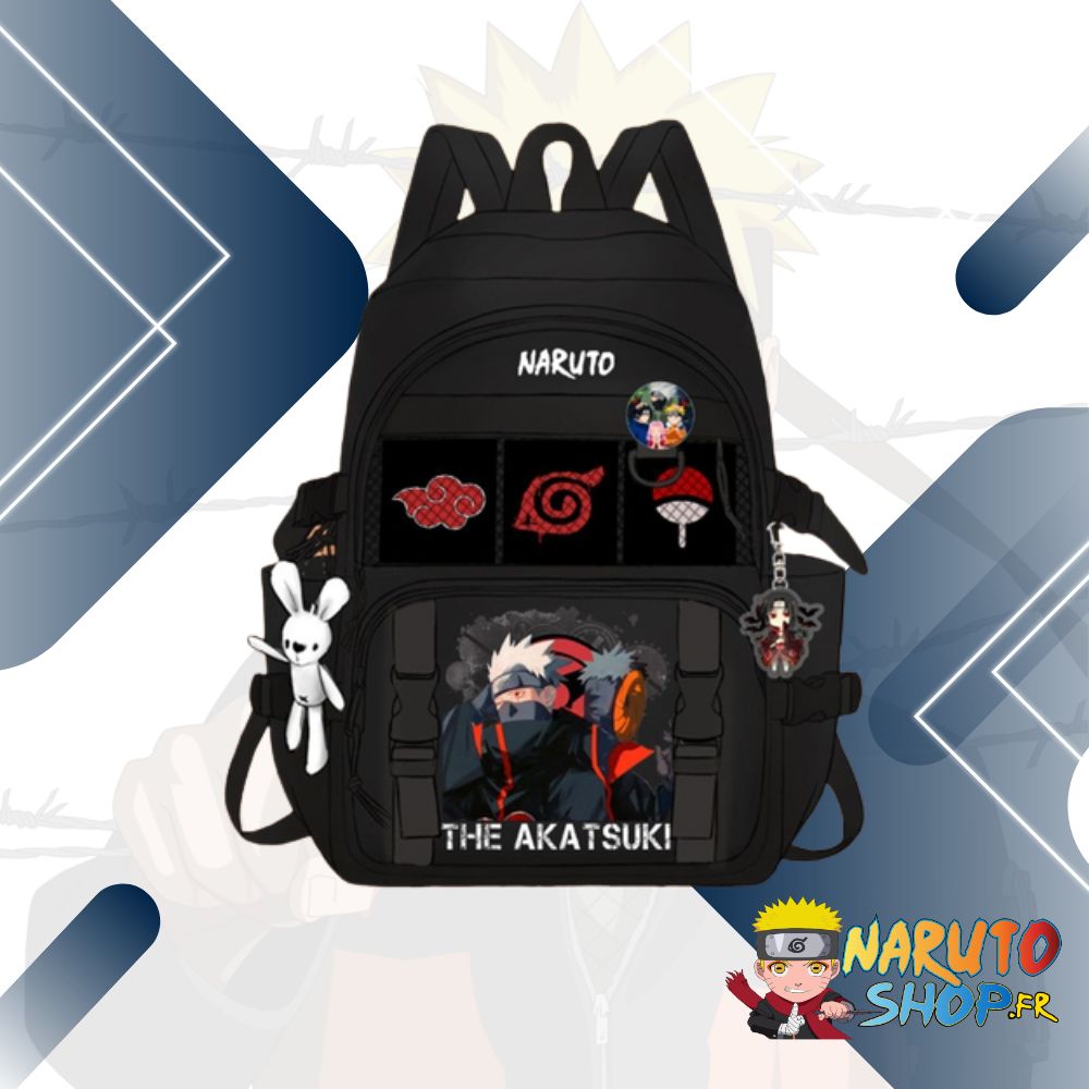 Sac à dos Naruto avec Kakashi face à Tobi
