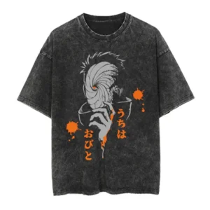 T-shirt Naruto Obito Uchiha, ninja masqué de l'Akatsuki, du S au XXXL