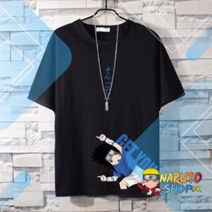 T-shirt noir Naruto® Sasuke Got You en 100% coton