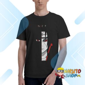 T-shirt Naruto Itachi Sharingan en 100% coton