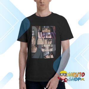 T-shirt Naruto Itachi Uchiha Sharingan 100% coton