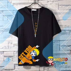 T shirt Naruto noir Got You ! en 100% coton