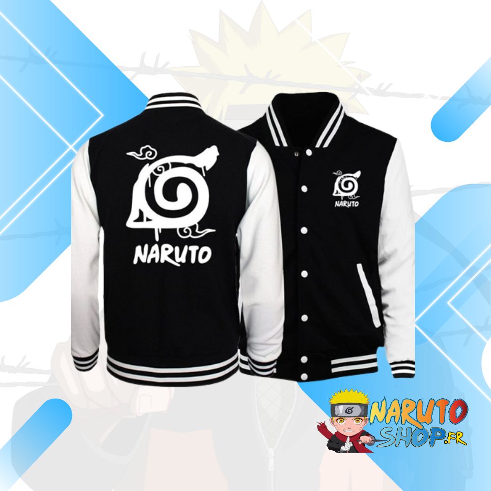 Veste Naruto avec symbole de Konoha