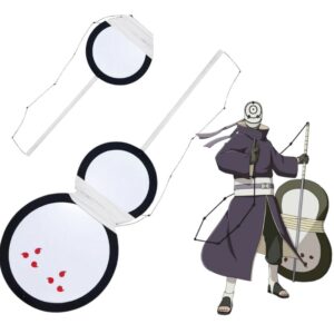 Éventail Gunbai Blanc Obito Uchiha - Accessoire Cosplay Naruto Shippuden