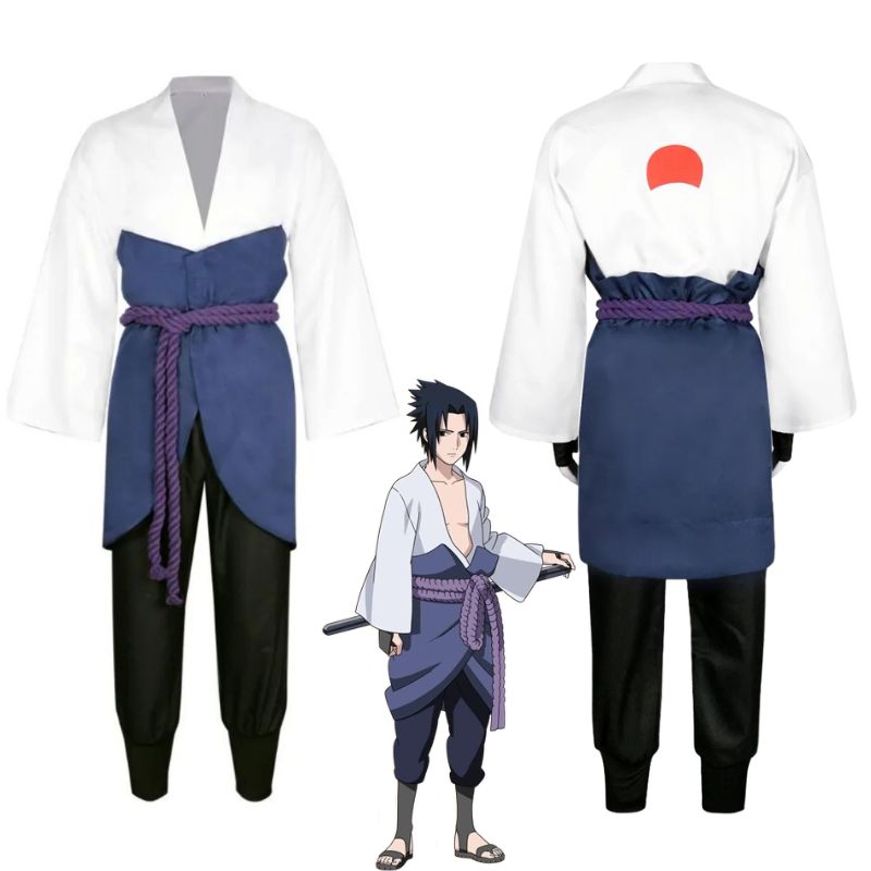 Cosplay complet de Sasuke Uchiwa dans Naruto Shippuden