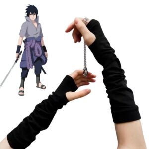 Mitaines à manches longues Sasuke Uchiwa, cosplay Naruto Shippuden